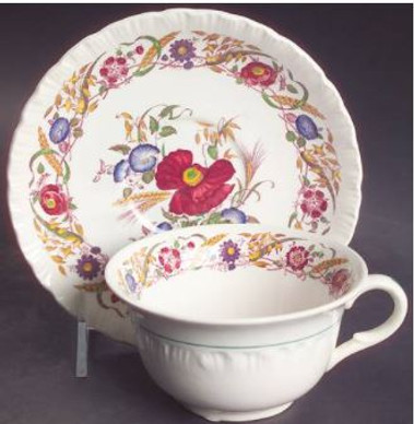 Cornflower Wedgwood Cup And  Saucer