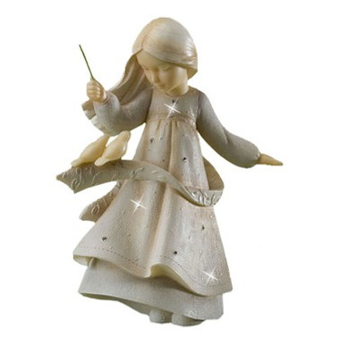 Girl With Singing Birds Figurine  Foundations