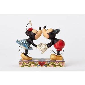 Mickey And Minnie Kissing - Jim Shore Collectible