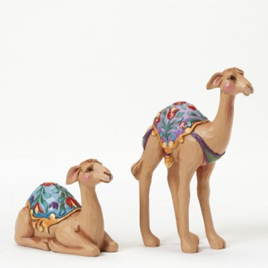 Gathered In His Name Set Of 2 Camels  Jim Shore
