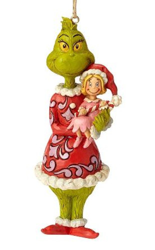 Grinch Grinch And Cindy Lou Ornament Jim Shore Collectible
