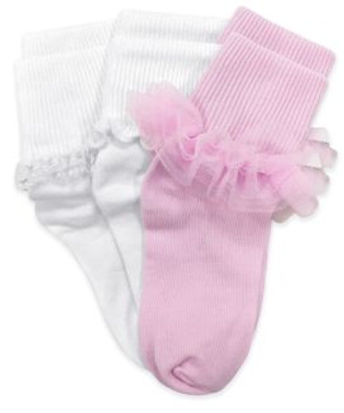 Ruffle Ripple Lace Turn Cuff Socks 5 6 Years 3 Pair Pack Ruffle Ripple Lace Turn Cuff Socks 5 6 Years 3 Pair Pack