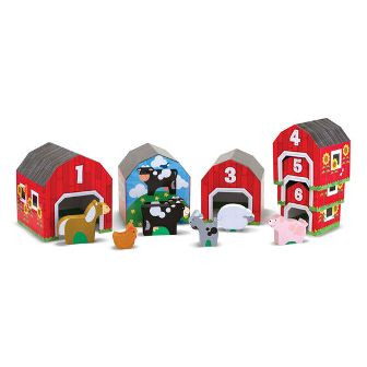 MELISSA and DOUG NESTING and S - MELISSA and DOUG NESTING and SORTING BARNS AND ANIMALS