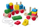 WOODEN JUMBO STACKING TRAIN CL - WOODEN JUMBO STACKING TRAIN CLASSIC - MELISSA and DOUG