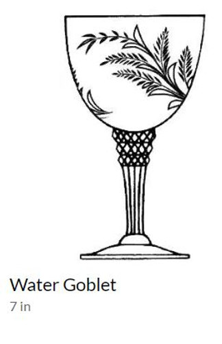 Greenbriar Tiffin Water Goblet