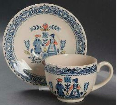 Hearts And Flowers Johnson Cup And Saucer