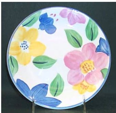 Marie Johnson Brothers Salad Plate  Apolla Marie Blue