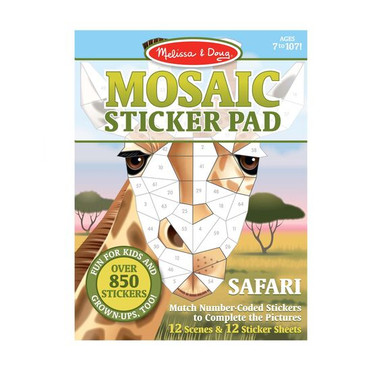 MELISSA AND DOUG MOSAIC STICKE - MELISSA AND DOUG MOSAIC STICKER PAD SAFARI