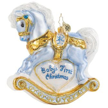 BabyS First Christmas Foal Christopher Radko Ornament