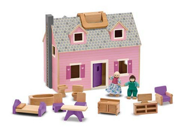 Fold And Go Dolhouse Melissa And Doug Wooden Toys 3 And Up