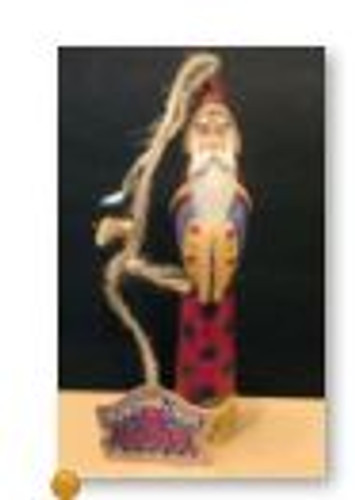 Red Santa Sunburst With Tulips - Jim Shore Collectible