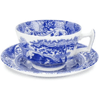 Blue Italian  Spode Cup and Saucer