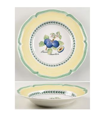 French Garden Rim Soup or Pasta Bowl