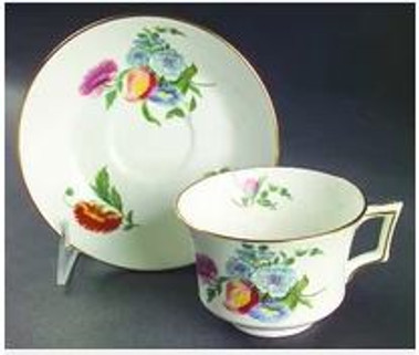 Colonial Sprays Wedgwood Cup And Saucer