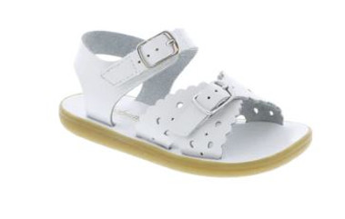 Footmates  White Eco  Ariel  Sandal Size 8