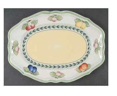French Garden Fleurence Villeroy And Boch Oval Platter 11