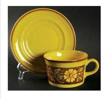 Spanish Yellow San Clemente Metlox Cup And Saucer