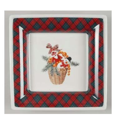 Tartan Plaid Deep Serving Bowl