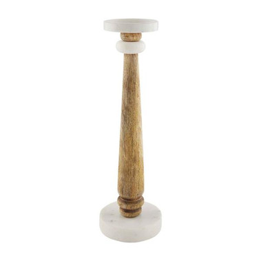 Mud Pie Large Skinny Marble Candle Stick