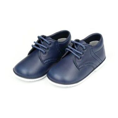 James Navy Size 2 Leather Lace Up Shoe Angel Baby
