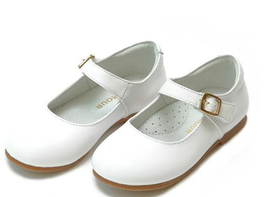 Rebecca White Size 12 Dressy Flat Pearl Sheen LAmour Shoes