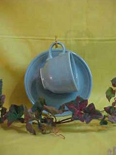 Fiestaware Perwinkle Blue Homer Laughlin Cup And Saucer