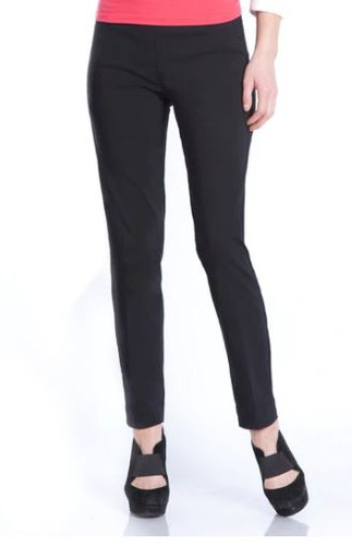 Ankle Length Petite Pull On Black Pant Size 12P