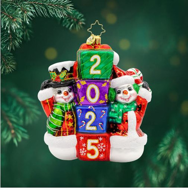 2025 Snowy Stackers Christopher Radko Ornaments