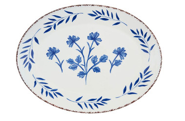 Blue Floral Platter