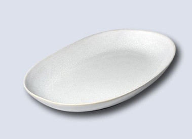 Lily Valley Carmel Ceramica Oval Tray