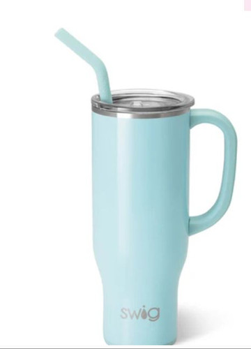 Shimmer Aquamarine Mega Mug 30 Oz Swig