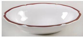 Empress Ruby Oval Vegetable or Serving Bowl