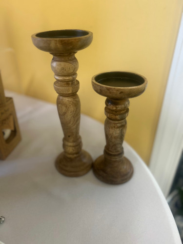 SET (2) CANDLE STICKS