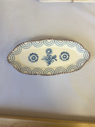 BLUE FLORAL PLATE