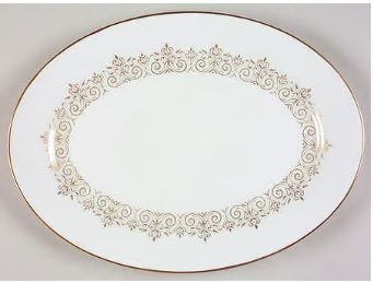 Petit Point Medium Oval Platter