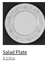 Spring Round Salad Plate