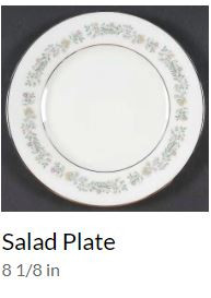 Tenderly Round Salad Plate
