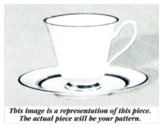 Trellis Cup and Saucer