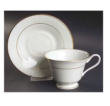 White Lace Cup and Saucer