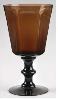Antique Brown Water Goblet