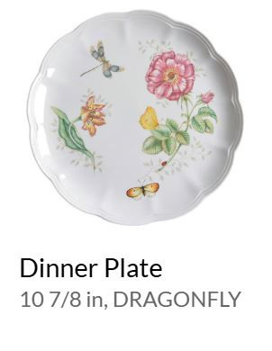 Meadow Dragonfly Dinner Plate