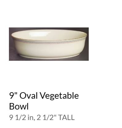 Biltmore Medium Oval Vegetable-Lenox