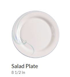Blue Brushstrokes Round Salad Plate Lenox