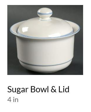 Blue Skies Sugar and Lid