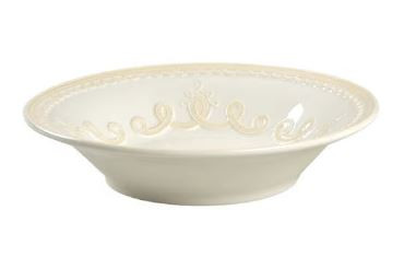 Braided Scroll Rim Soup or Pasta Bowl