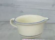 Sky Blue Brushstrokes Creamer