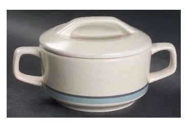 Brushwork Blue Sugar and Lid