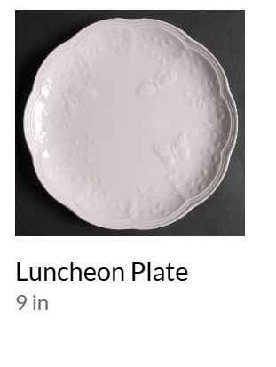 Butterfly Meadow Petal Luncheon Plate or Accent Plate