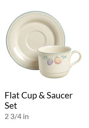 Country Cottage Orchard Cup and Saucer-Lenox