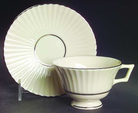 Citation Platinum Cup and Saucer - Lenox